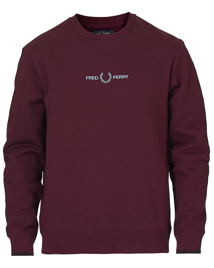 Herre | Gensere | Fred Perry | Graphic Sweatshirt Mahogany
