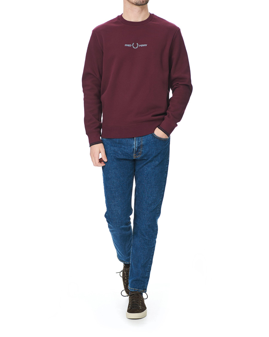 Herre | Gensere | Fred Perry | Graphic Sweatshirt Mahogany