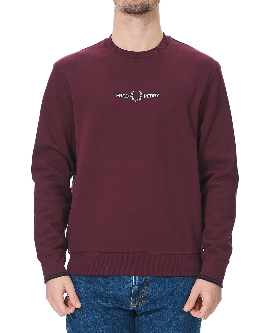 Herre | Gensere | Fred Perry | Graphic Sweatshirt Mahogany