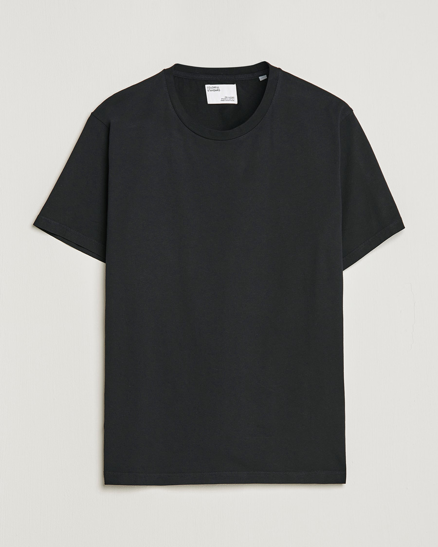 Herre | T-Shirts | Colorful Standard | Classic Organic T-Shirt Deep Black
