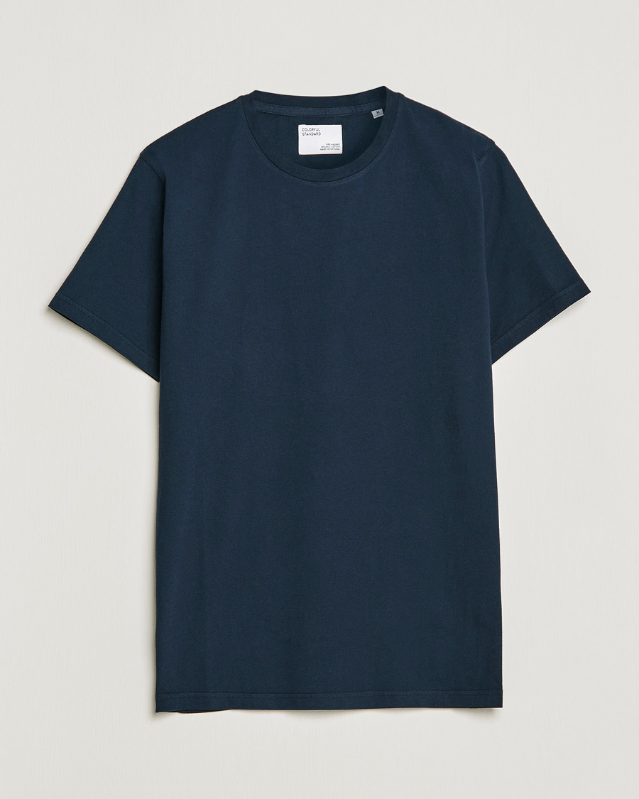Herre | T-Shirts | Colorful Standard | Classic Organic T-Shirt Navy Blue