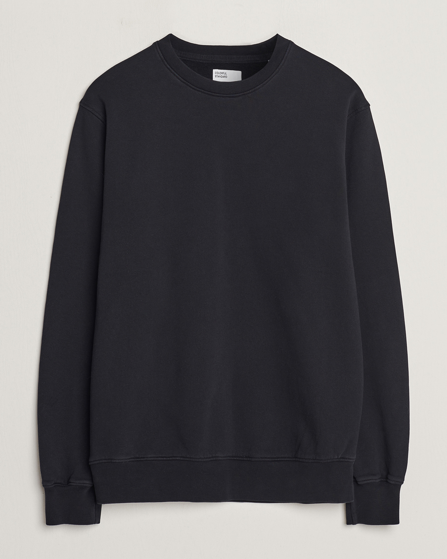 Herre | Gensere | Colorful Standard | Classic Organic Crew Neck Sweat Deep Black