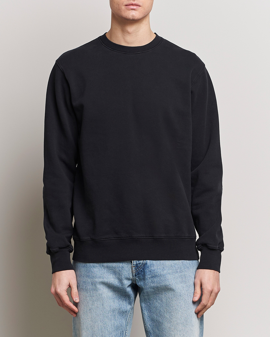 Herre | Gensere | Colorful Standard | Classic Organic Crew Neck Sweat Deep Black