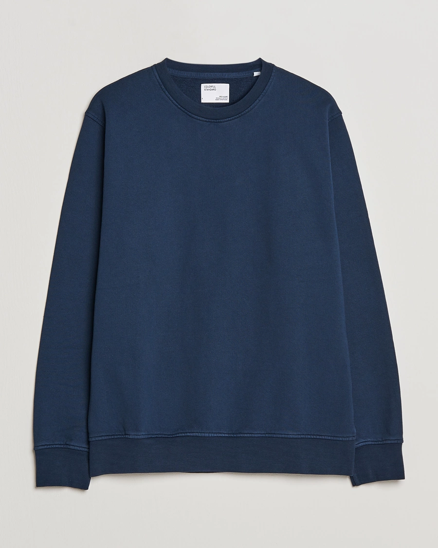 Herre | Gensere | Colorful Standard | Classic Organic Crew Neck Sweat Navy Blue