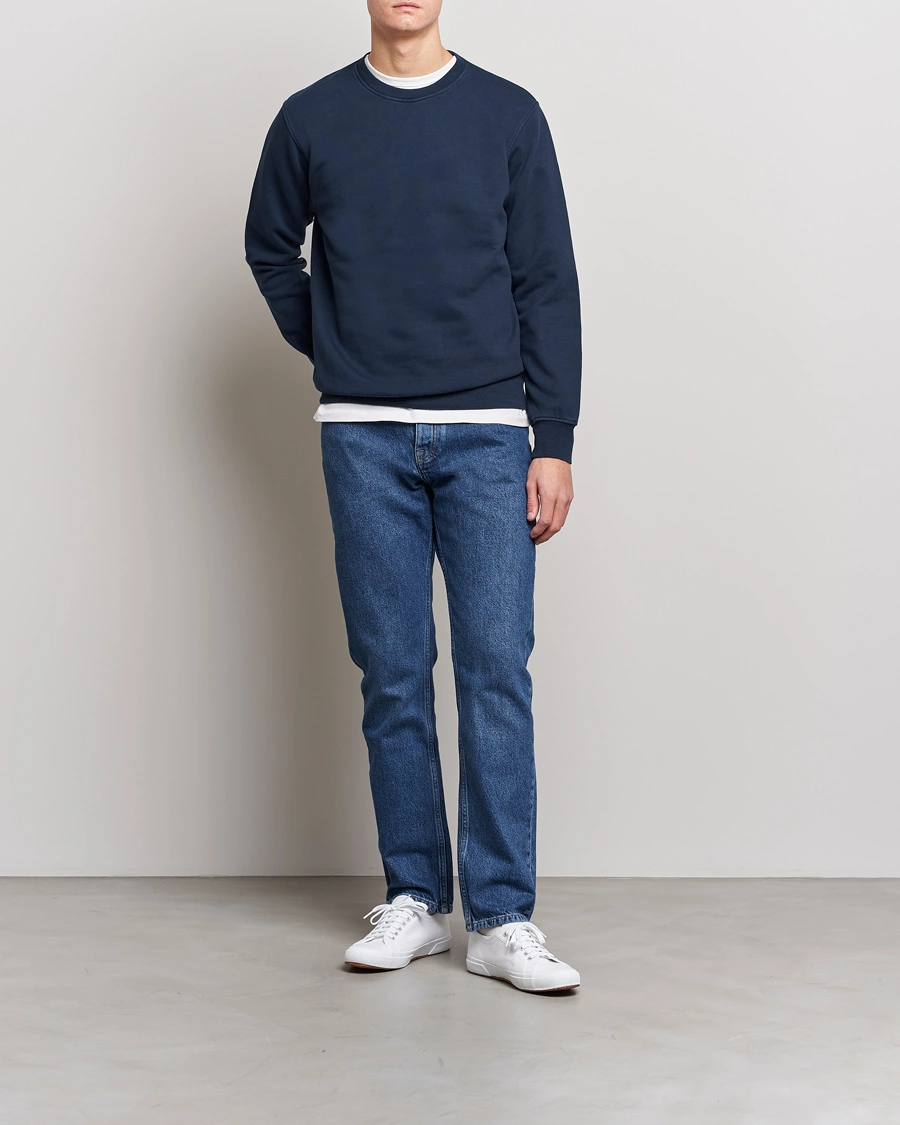 Herre | Gensere | Colorful Standard | Classic Organic Crew Neck Sweat Navy Blue