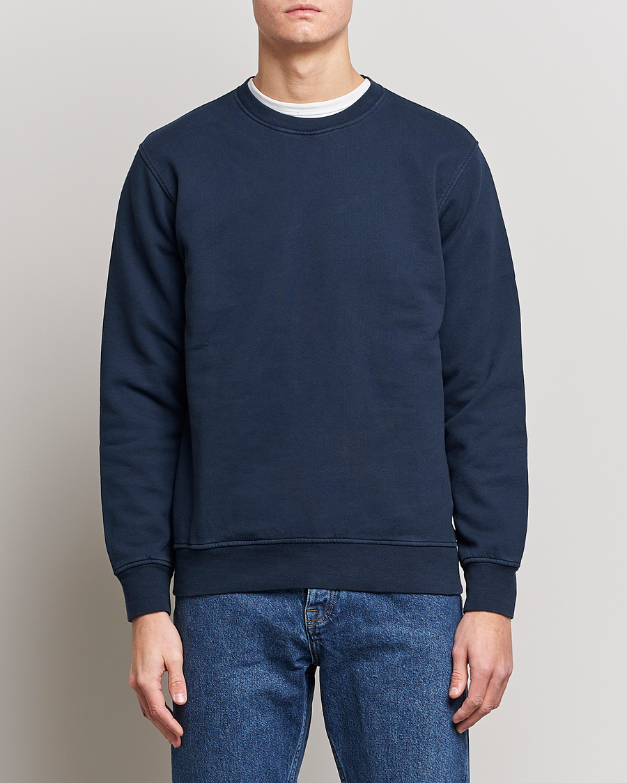 Herre | Colorful Standard | Colorful Standard | Classic Organic Crew Neck Sweat Navy Blue
