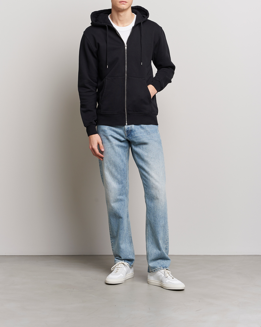 Herre | Gensere | Colorful Standard | Classic Organic Full Zip Hood Deep Black