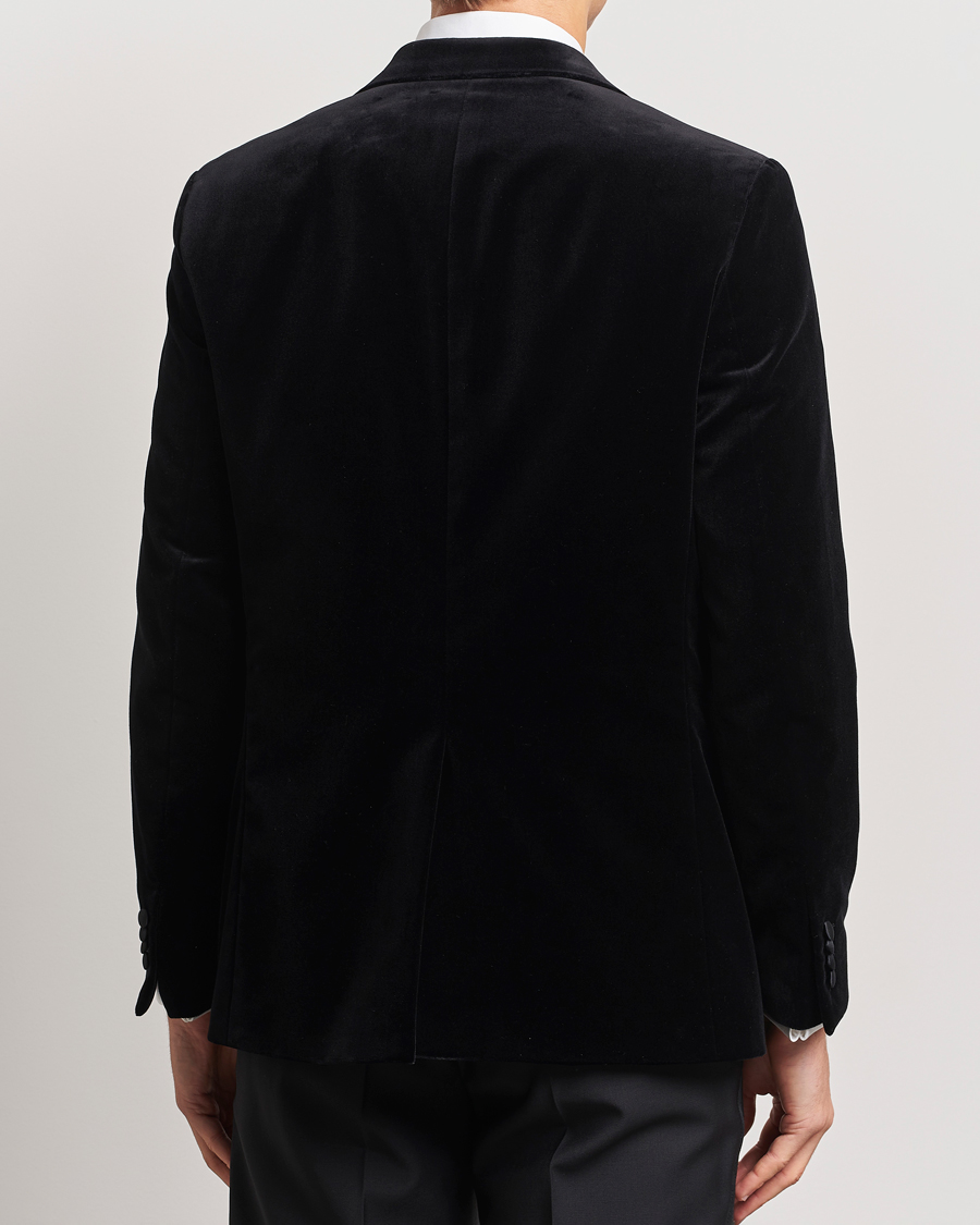 Herre | Dressjakker | Oscar Jacobson | Frampton Velvet Tuxedo Blazer Black