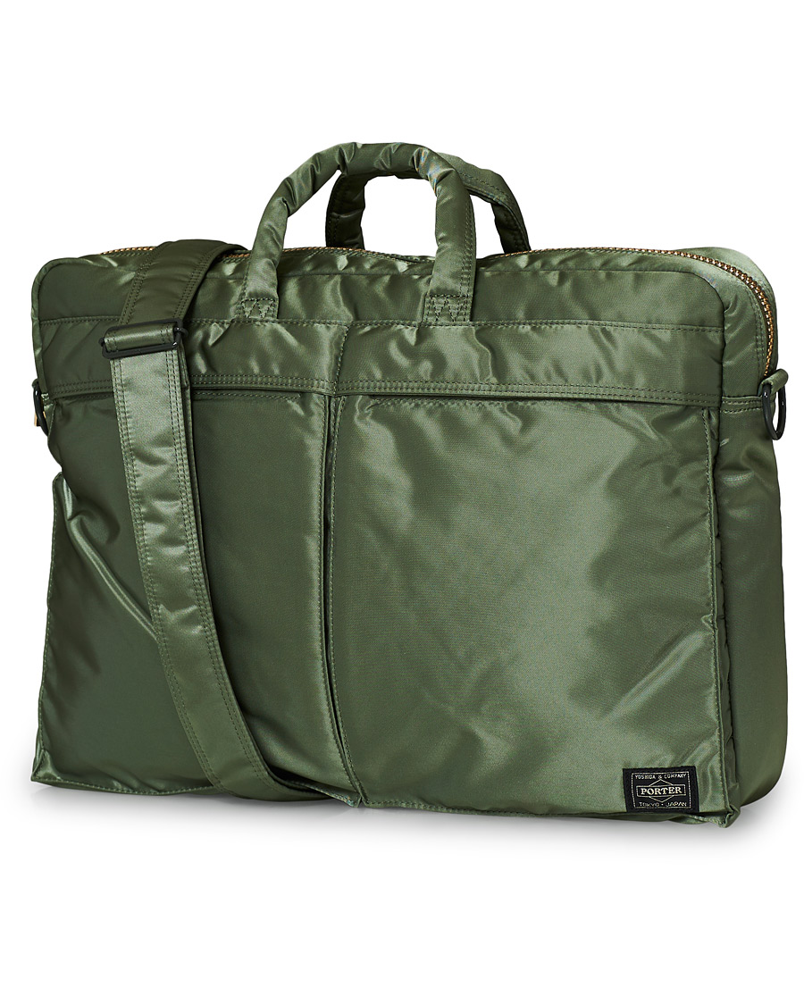 Herre | Porter-Yoshida & Co. Tanker 2Way Briefcase Sage Green | Porter-Yoshida & Co. | Tanker 2Way Briefcase Sage Green