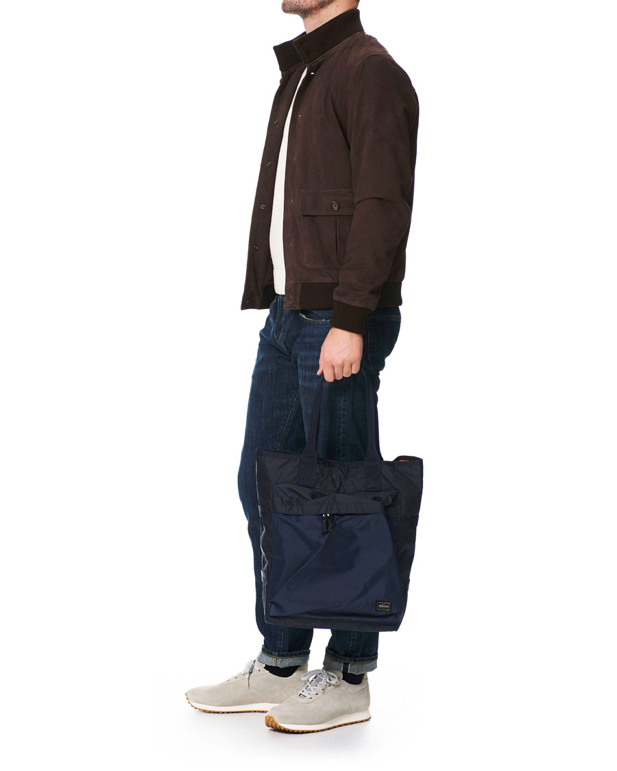 Herre | Porter-Yoshida & Co. Force Tote Bag Navy Blue | Porter-Yoshida & Co. | Force Tote Bag Navy Blue