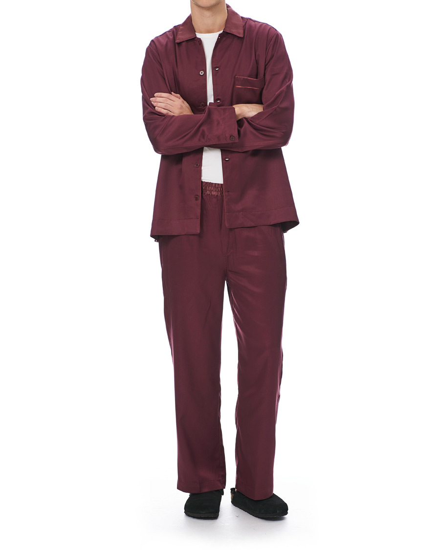 Herre | Pyjamaser og badekåper | CDLP | Home Suit Long Sleeve Burgundy