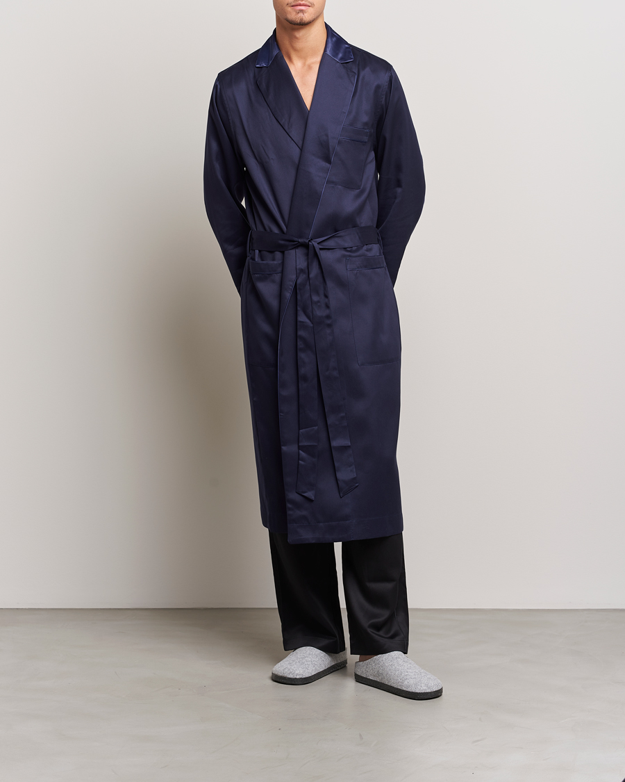 Herre | Pyjamaser og badekåper | CDLP | Home Robe Navy Blue