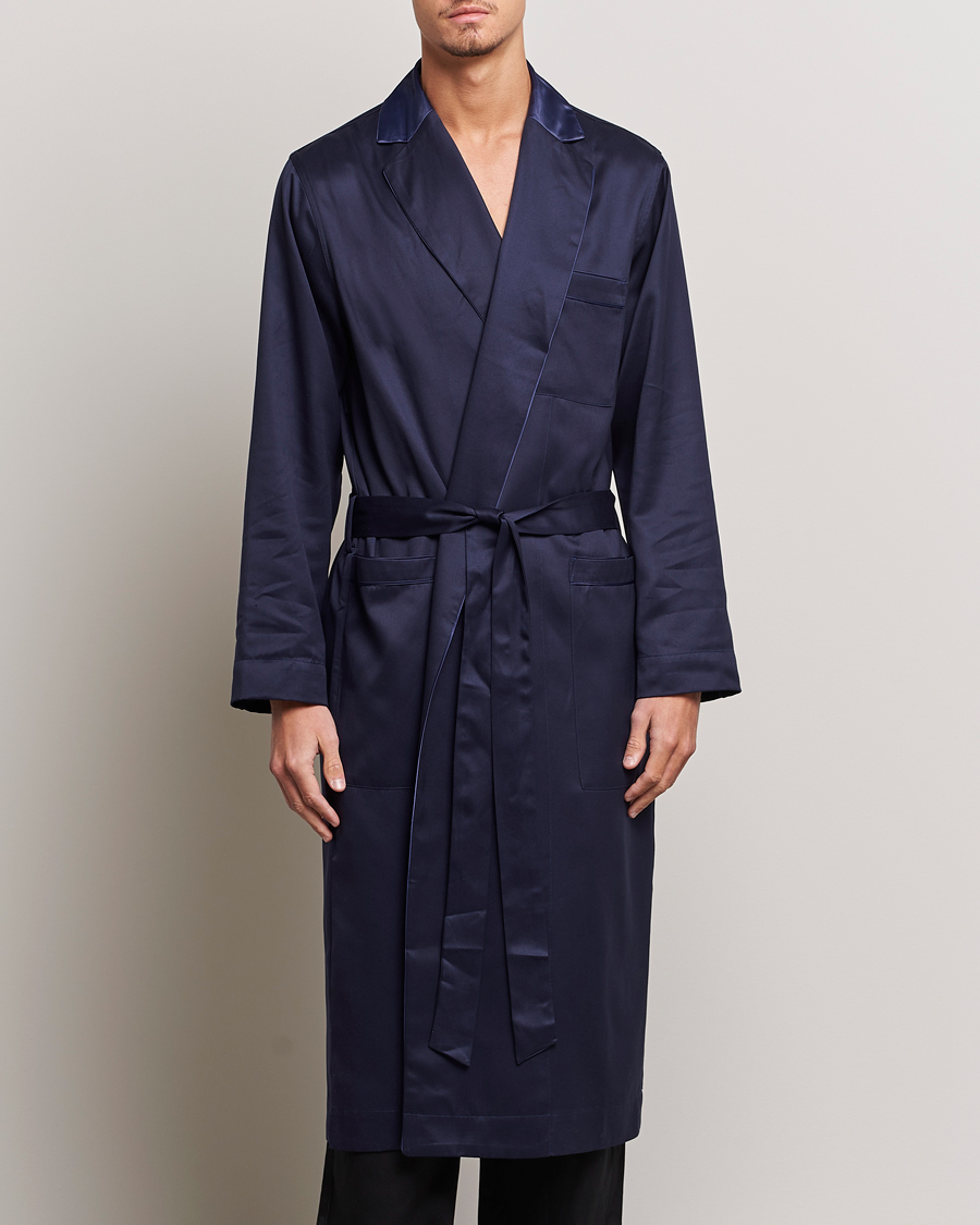 Herre | Pyjamaser og badekåper | CDLP | Home Robe Navy Blue