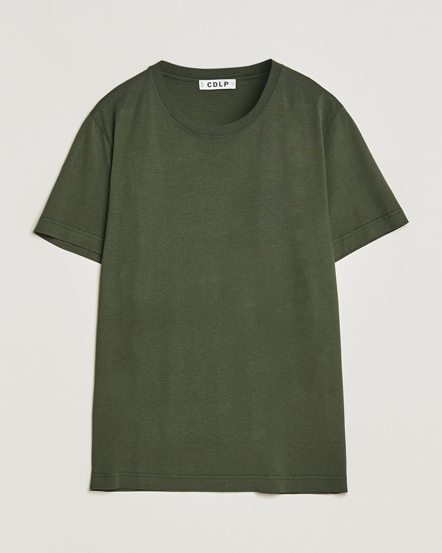 Herre | T-Shirts | CDLP | Round Neck Tee Army Green