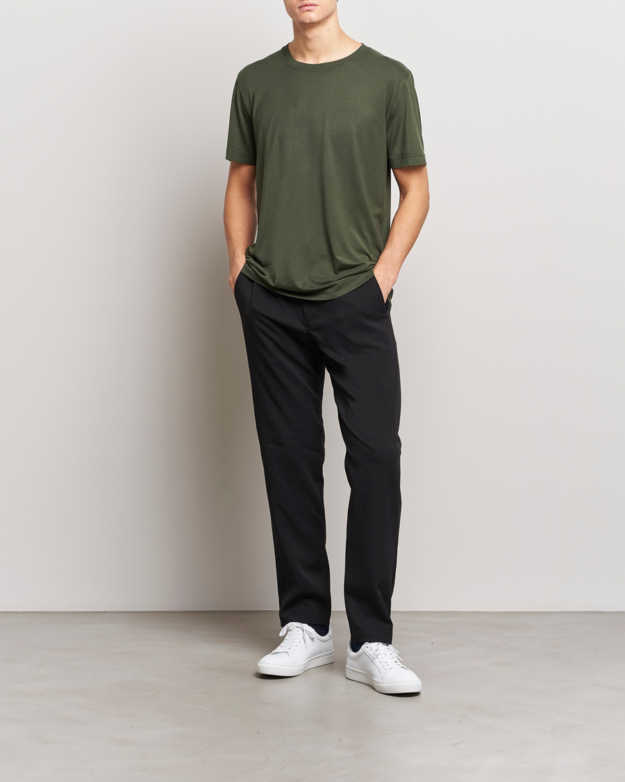 Herre | T-Shirts | CDLP | Round Neck Tee Army Green