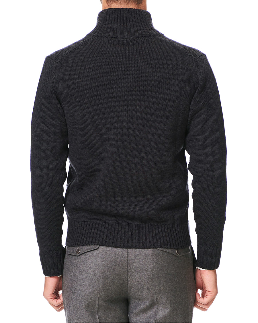 Herre | Gensere | Zanone | Virgin Merino Wool Chioto Cardigan Charcoal