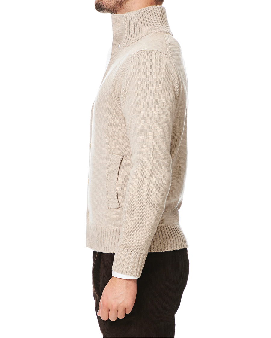 Herre | Gensere | Zanone | Virgin Merino Wool Chioto Cardigan Beige