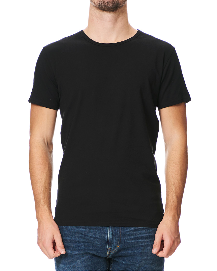 Herre | T-Shirts | Tommy Hilfiger | 3-Pack Cotton Strech Crew Neck Tee Black