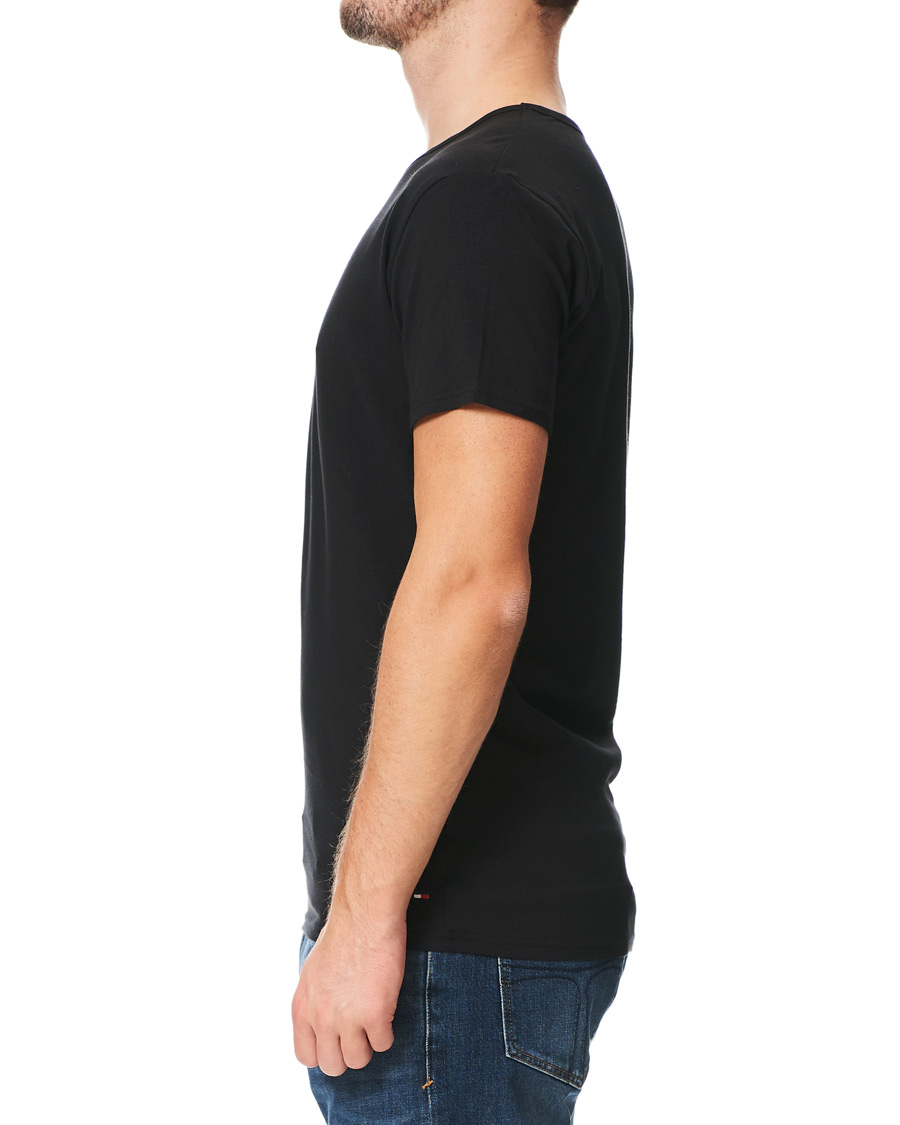 Herre | T-Shirts | Tommy Hilfiger | 3-Pack Cotton Strech Crew Neck Tee Black