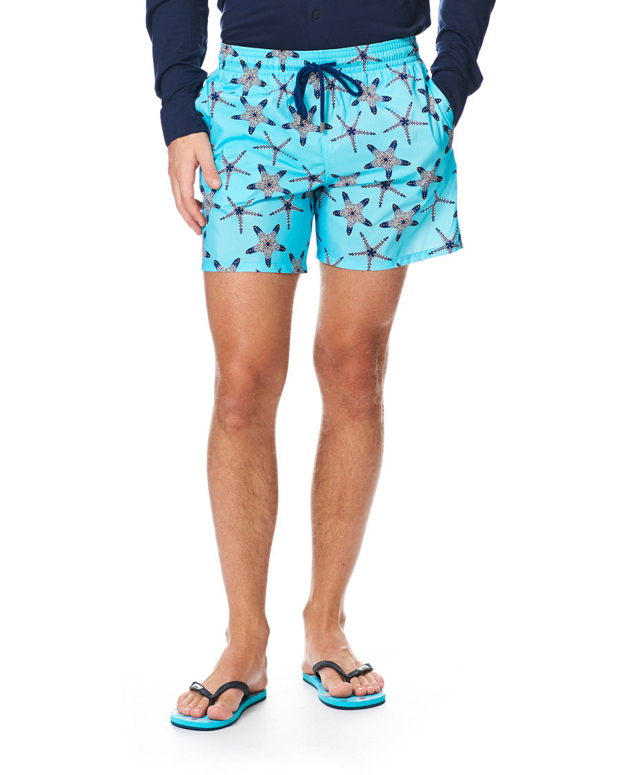 Herre | Badeshorts | Vilebrequin | Mahina Swim Shorts Bleu Lazuli