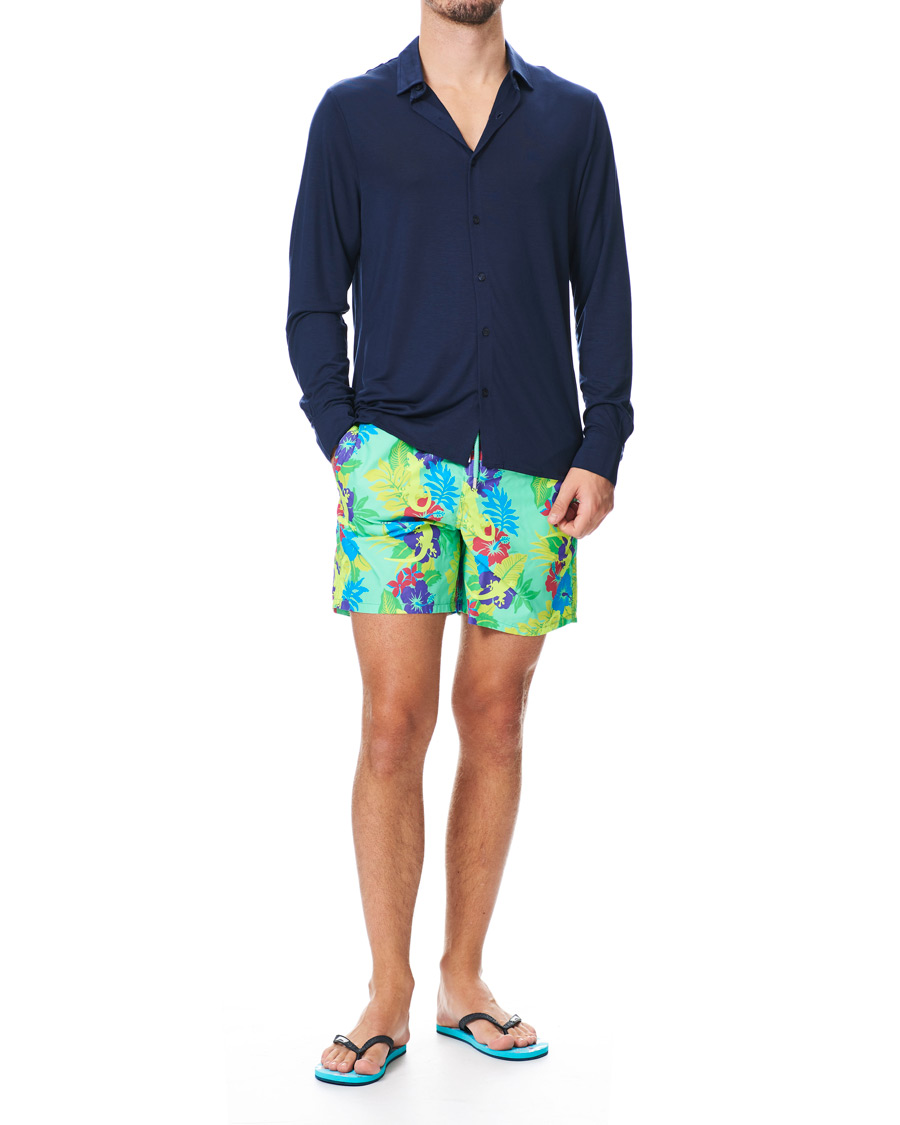 Herre | Skjorter | Vilebrequin | Calandre Jersey Tencel Shirt Navy