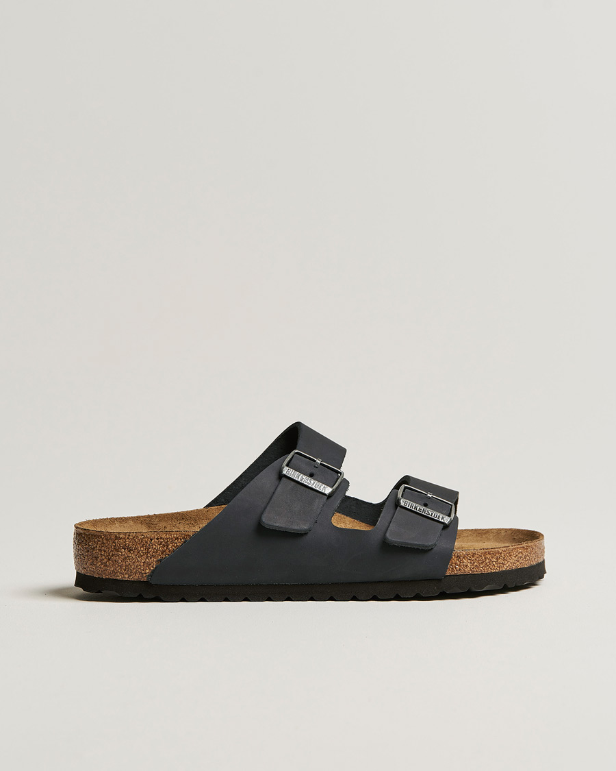 Herre | Sandaler og tøfler | BIRKENSTOCK | Arizona Classic Footbed Black Oiled Leather