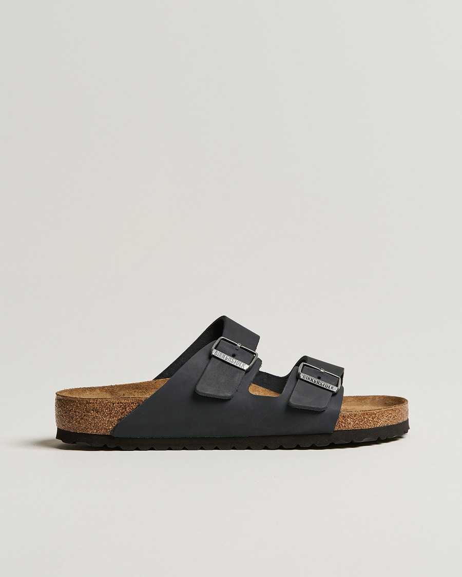 Herre | Sandaler og tøfler | BIRKENSTOCK | Arizona Classic Footbed Black Oiled Leather