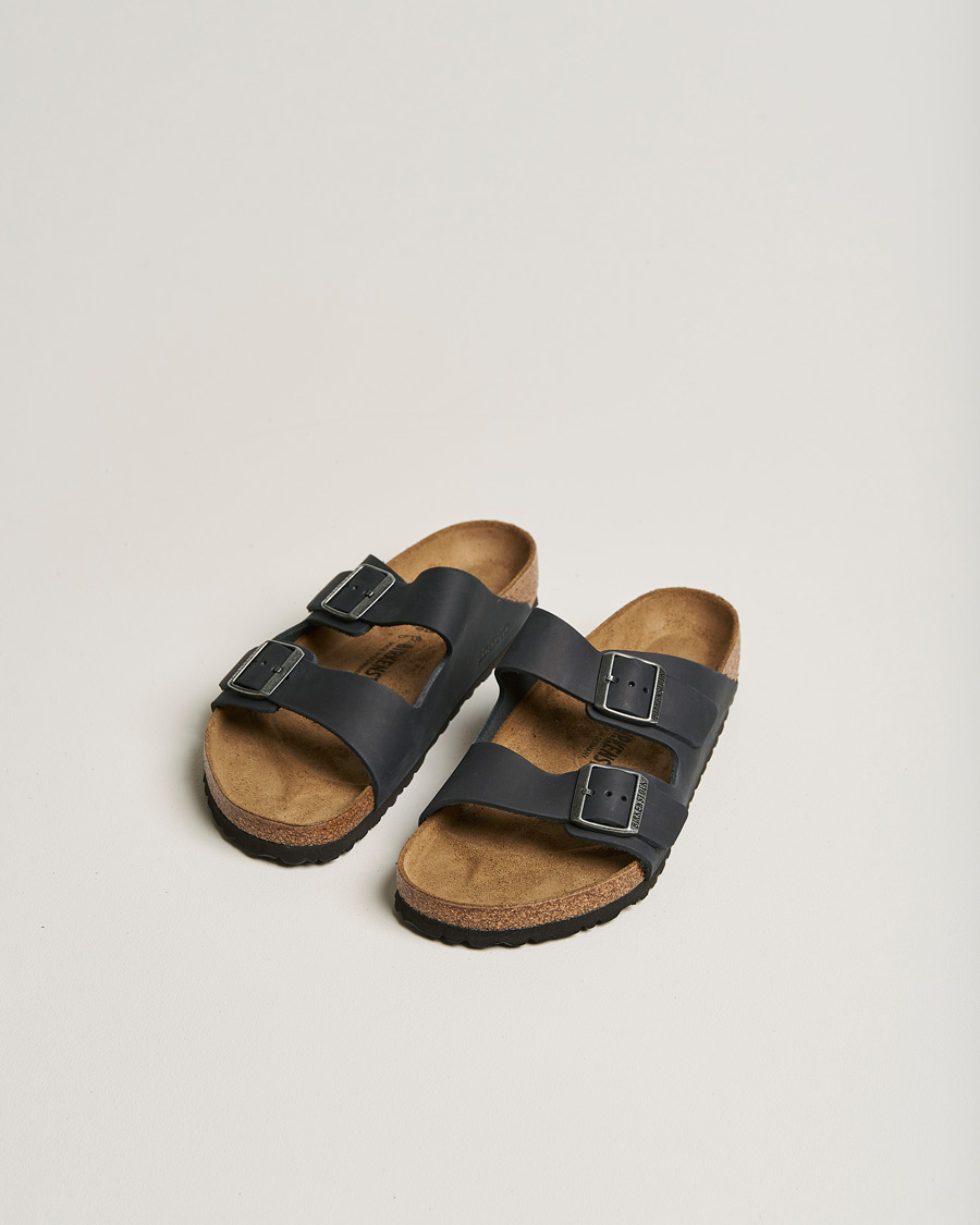 Herre | Sandaler og tøfler | BIRKENSTOCK | Arizona Classic Footbed Black Olied Leather