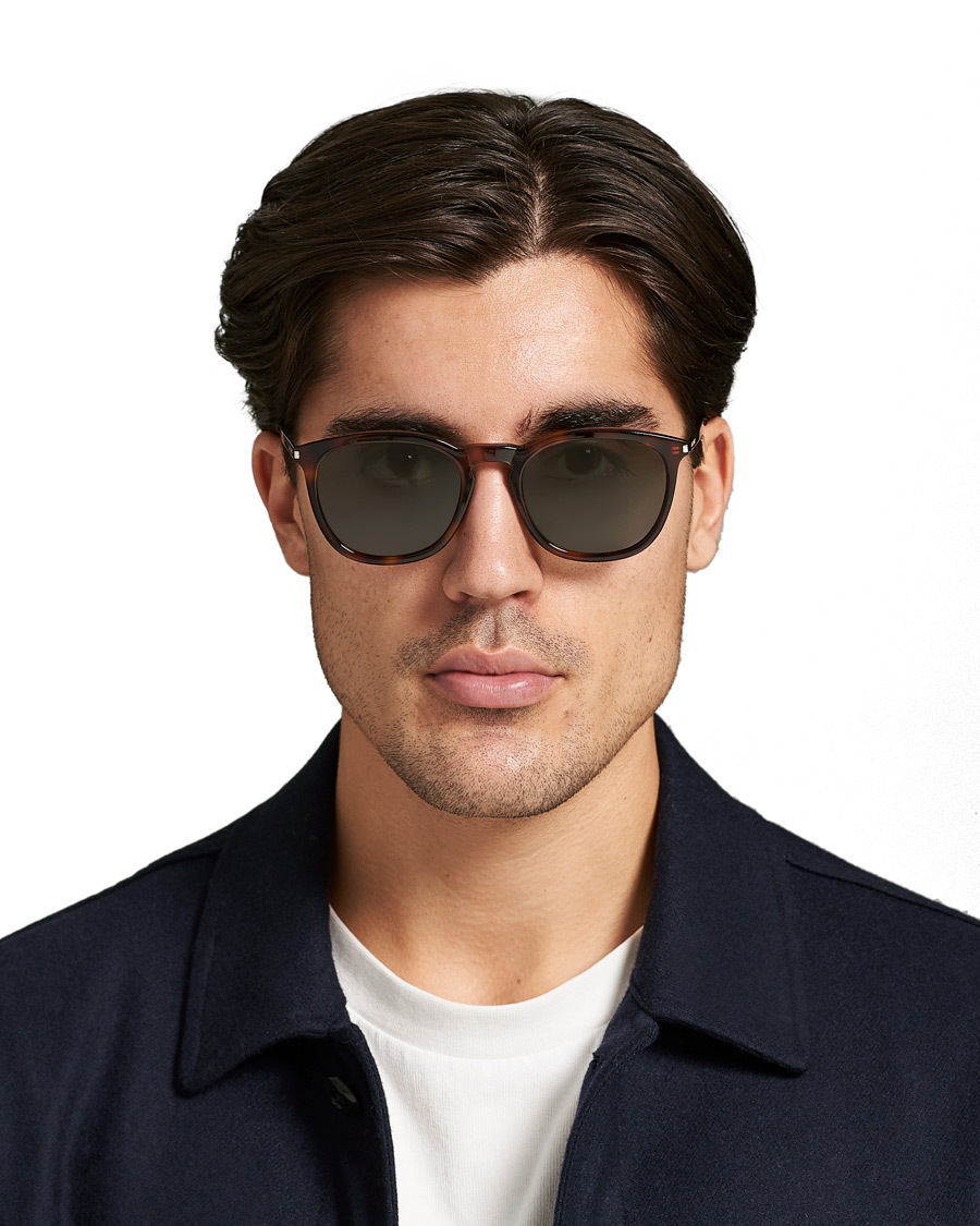 Herre | Saint Laurent SL 360 Sunglasses Havana/Green | Saint Laurent | SL 360 Sunglasses Havana/Green