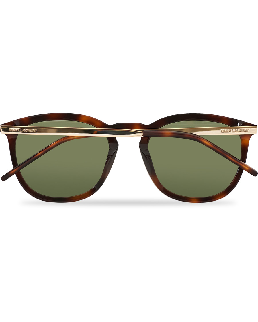 Herre | Saint Laurent SL 360 Sunglasses Havana/Green | Saint Laurent | SL 360 Sunglasses Havana/Green