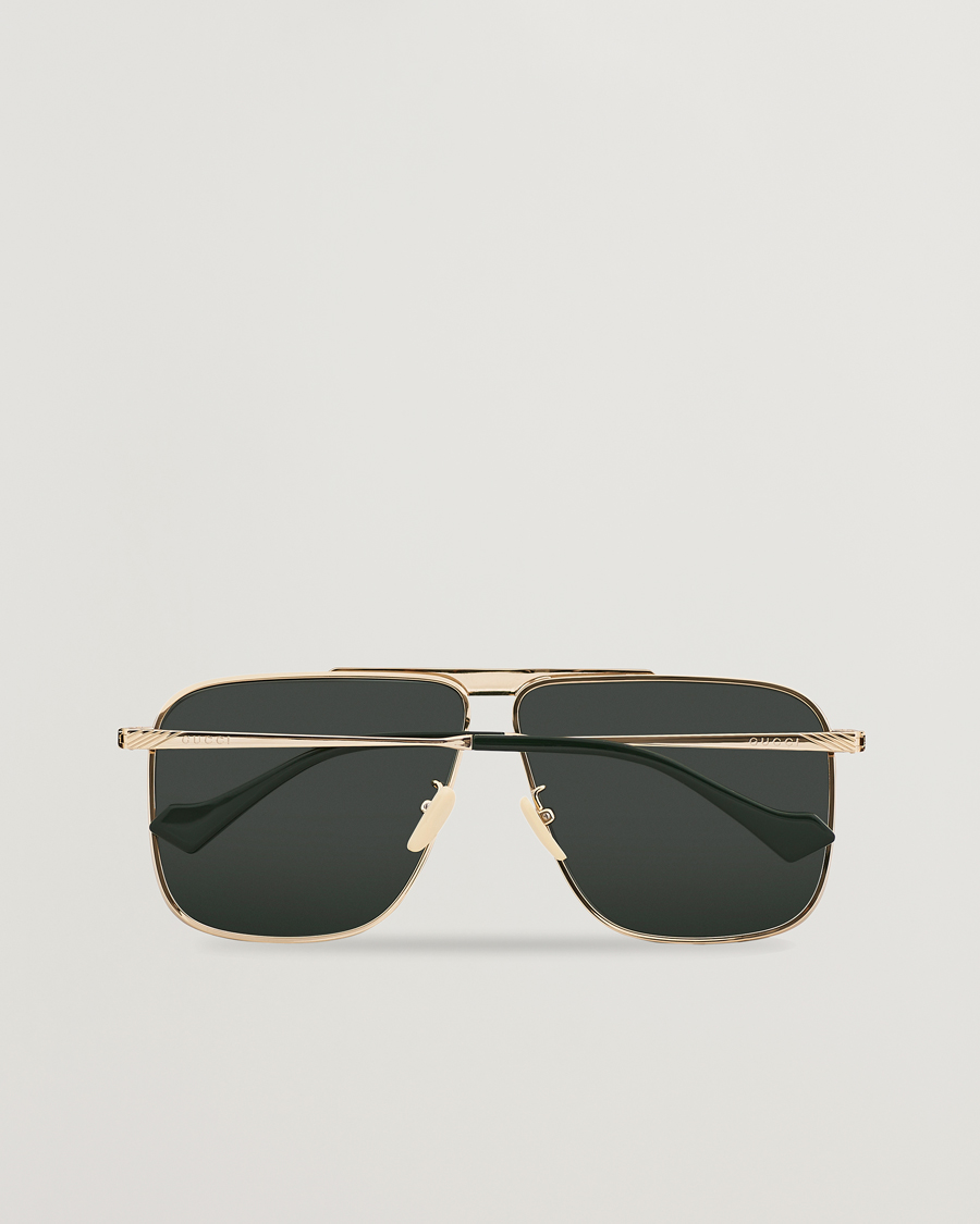 Herre | GUCCI GG8040S Sunglasses Gold/Green | Gucci | GG8040S Sunglasses Gold/Green