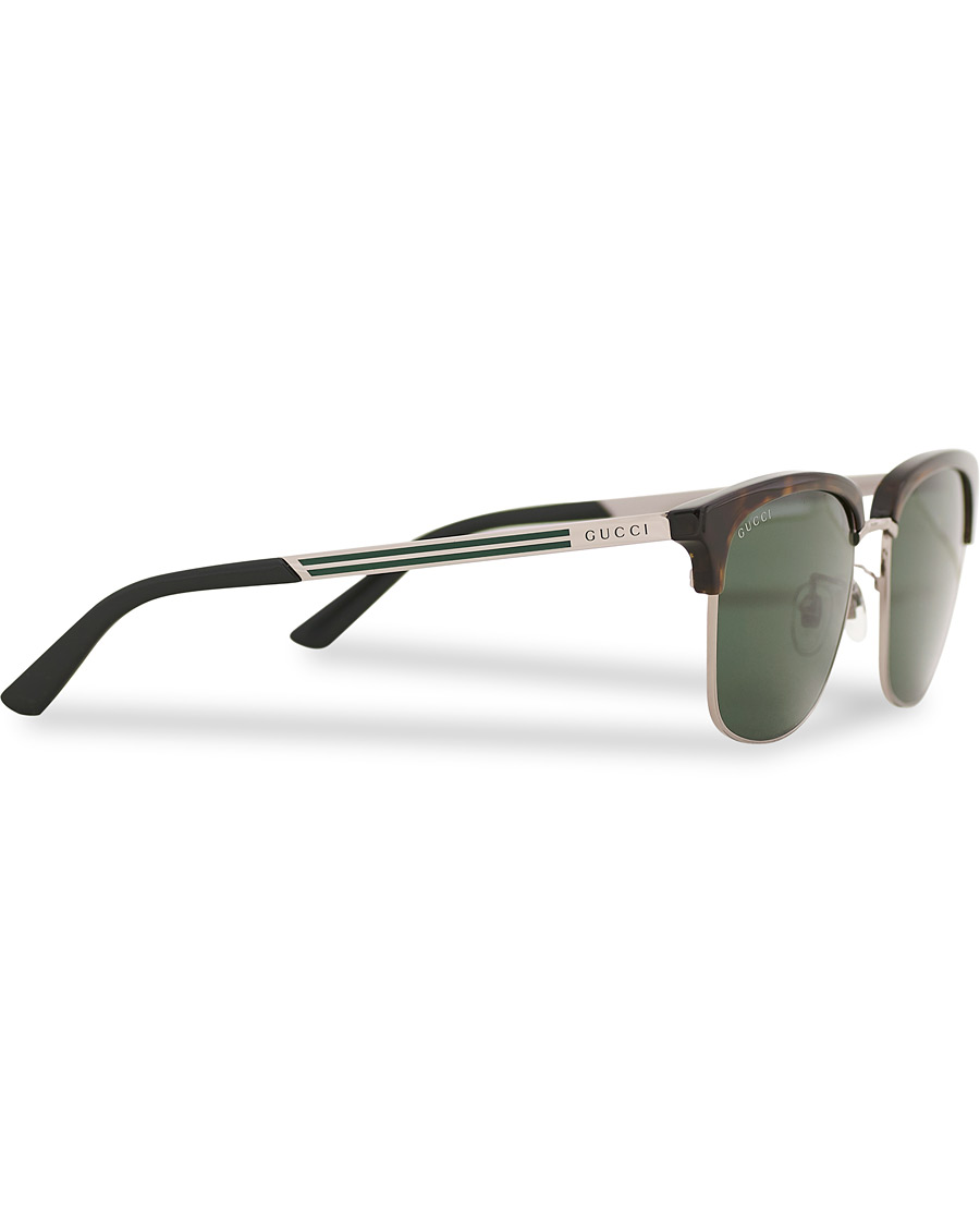 Herre | GUCCI GG0697S Sunglasses Havana/Green | Gucci | GG0697S Sunglasses Havana/Green