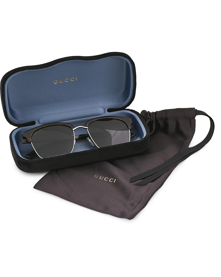 Herre | GUCCI GG0697S Sunglasses Havana/Green | Gucci | GG0697S Sunglasses Havana/Green