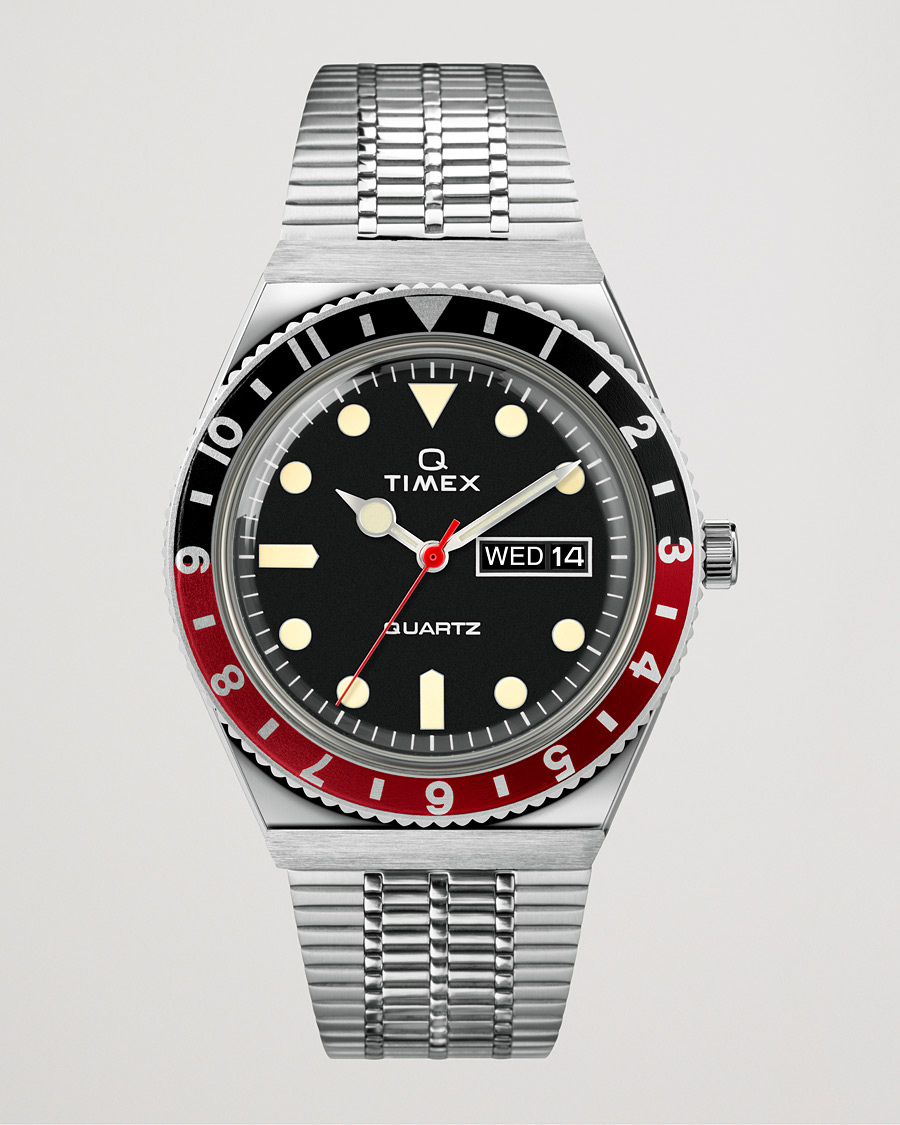 Herre | Timex Q Reissue 1979 Black/Red | Timex | Q Reissue 1979 Black/Red