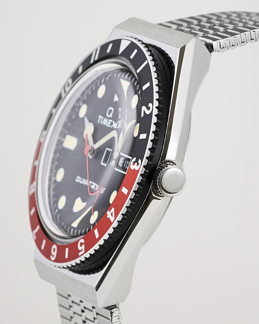 Herre | Timex Q Reissue 1979 Black/Red | Timex | Q Reissue 1979 Black/Red