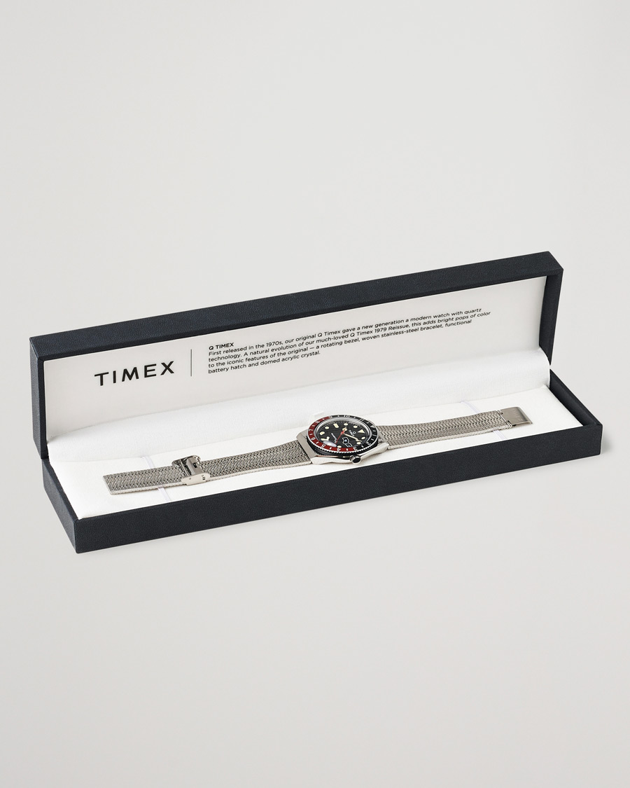 Herre | Timex Q Reissue 1979 Black/Red | Timex | Q Reissue 1979 Black/Red