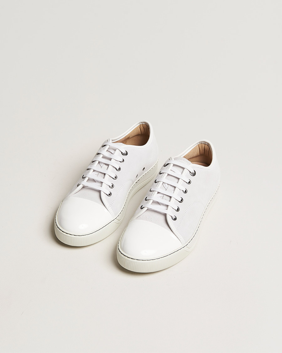 Herre | Lanvin | Lanvin | Patent Cap Toe Sneaker White