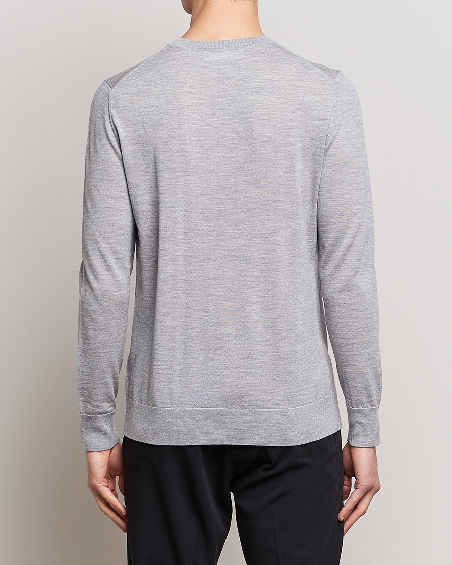 Herre | Gensere | Samsøe Samsøe | Flemming Superfine Merino Wool Crew Neck Grey Melange