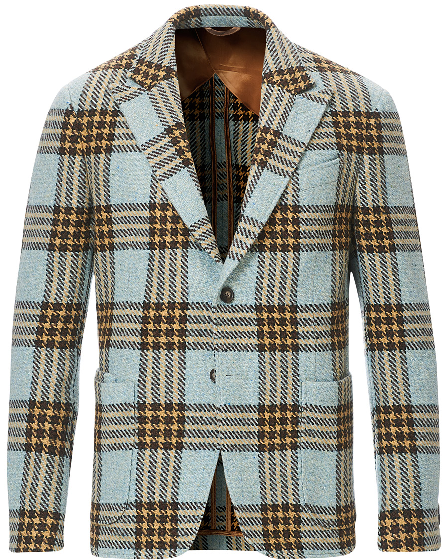 Herre | Dressjakker | GANT | Luke Edward Hall Check Blazer Hamptons Blue