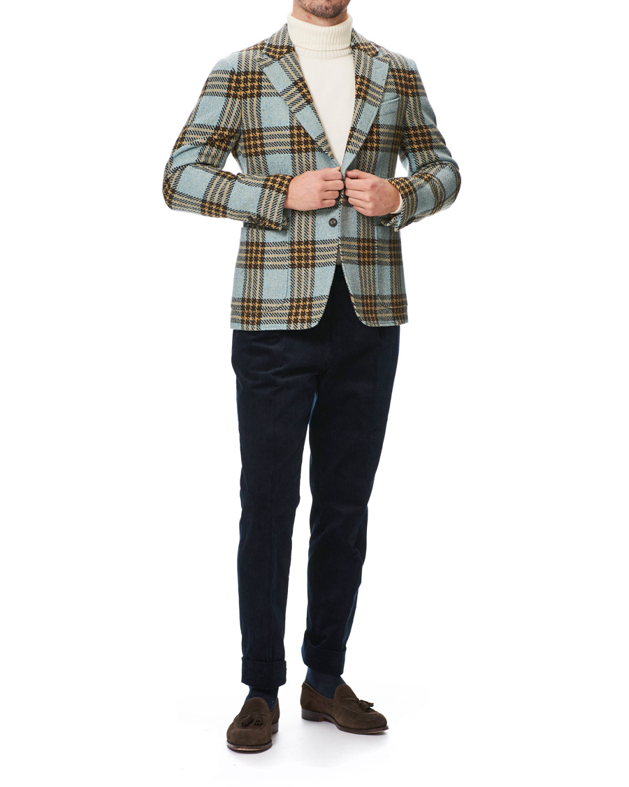 Herre | Dressjakker | GANT | Luke Edward Hall Check Blazer Hamptons Blue