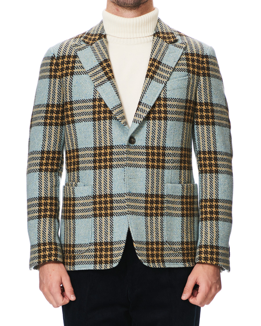 Herre | Dressjakker | GANT | Luke Edward Hall Check Blazer Hamptons Blue