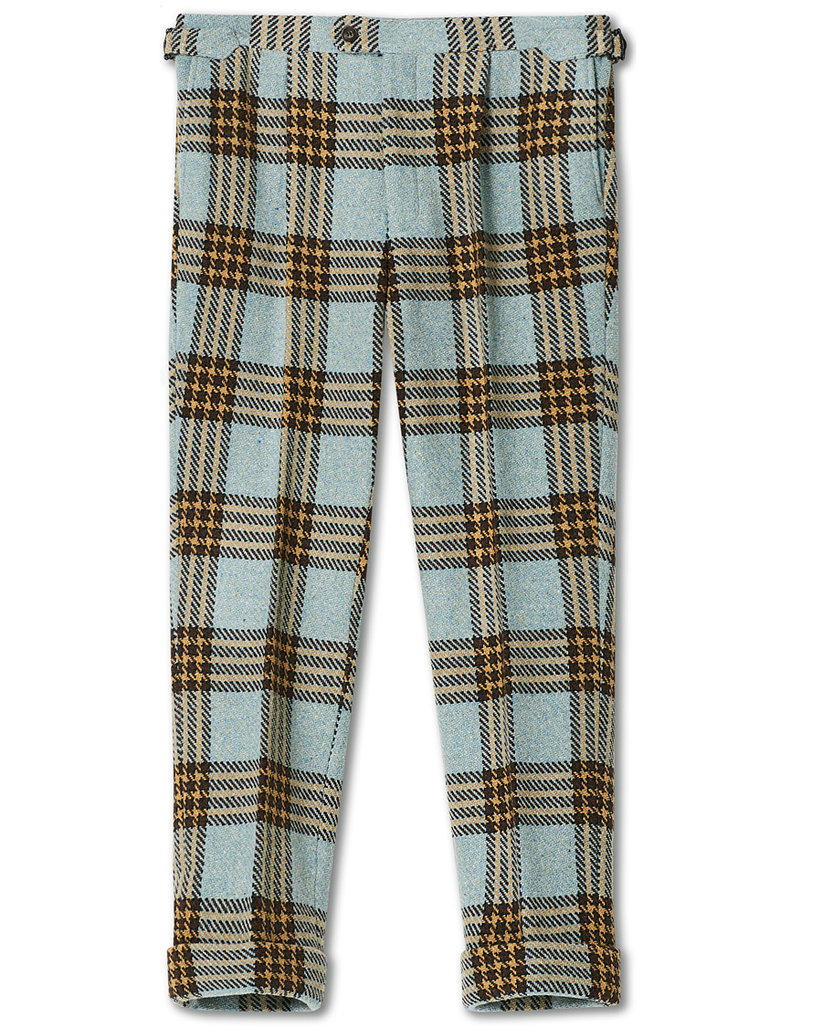 Herre | Bukser | GANT | Luke Edward Hall Check Trousers Hamptons Blue