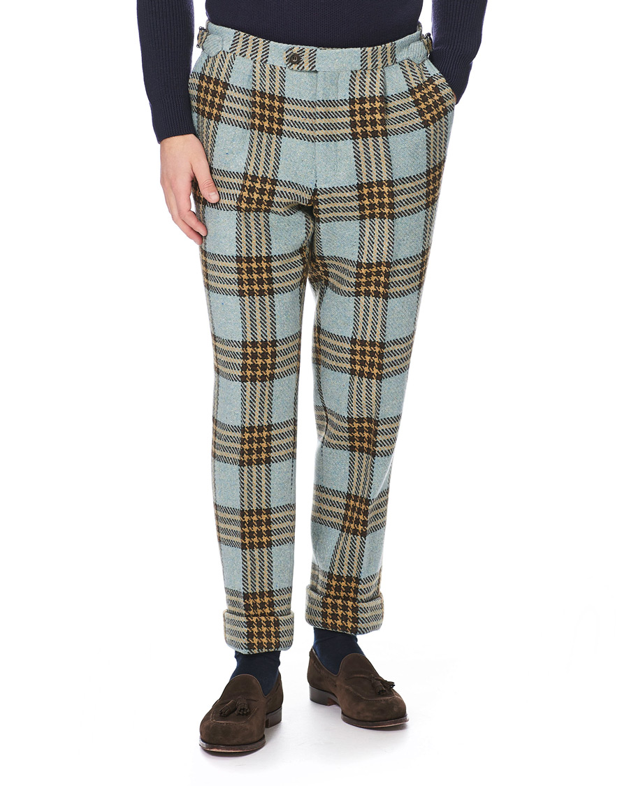 Herre | Bukser | GANT | Luke Edward Hall Check Trousers Hamptons Blue