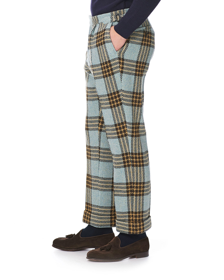 Herre | Bukser | GANT | Luke Edward Hall Check Trousers Hamptons Blue