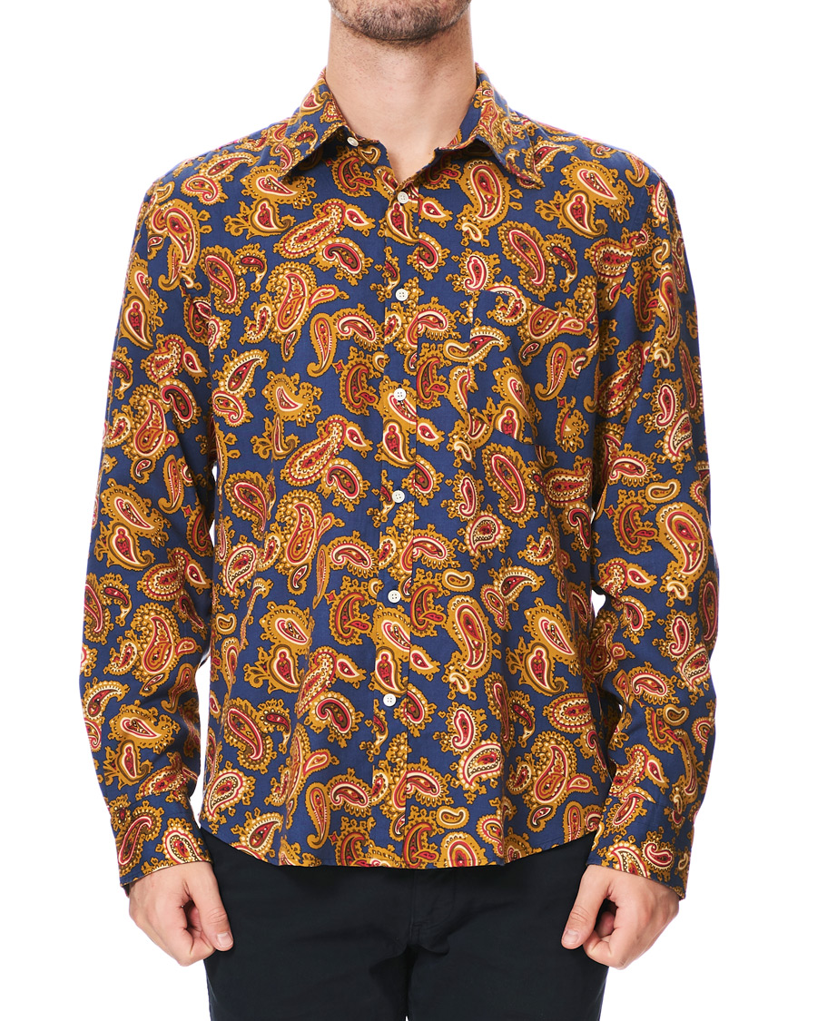 Herre | Skjorter | GANT | Luke Edward Hall Town Paisley Shirt College Blue