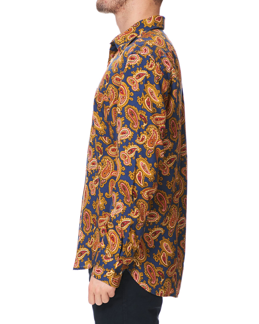 Herre | Skjorter | GANT | Luke Edward Hall Town Paisley Shirt College Blue