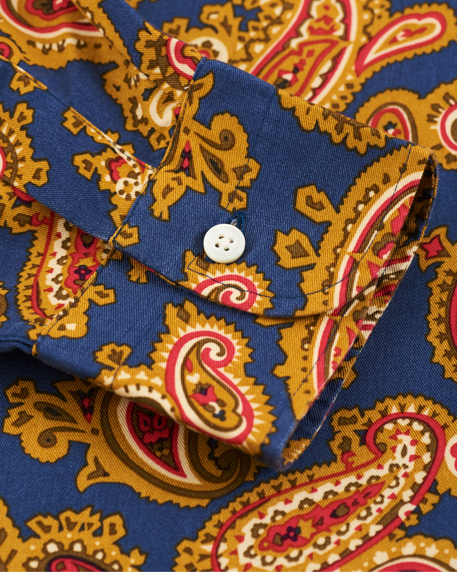 Herre | Skjorter | GANT | Luke Edward Hall Town Paisley Shirt College Blue