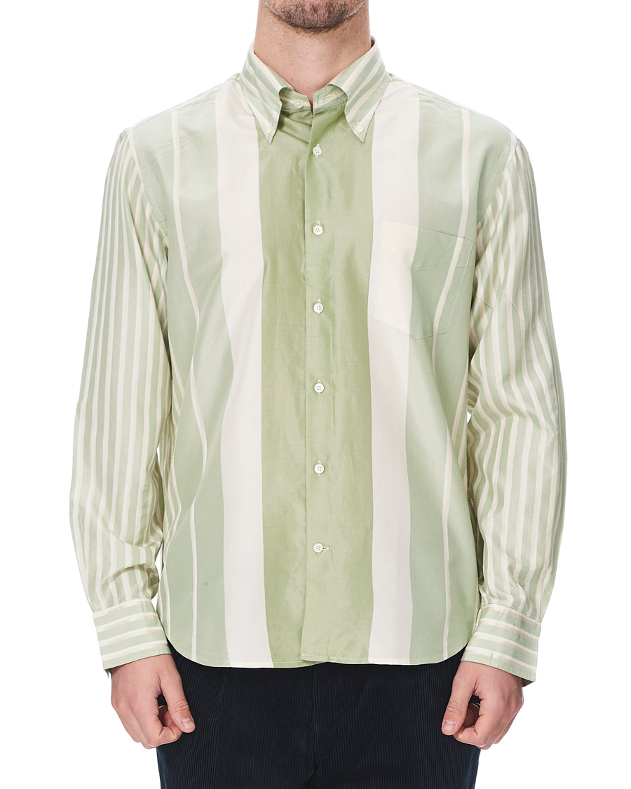 Herre | Skjorter | GANT | Luke Edward Hall Silk Stripe Shirt Pepermint