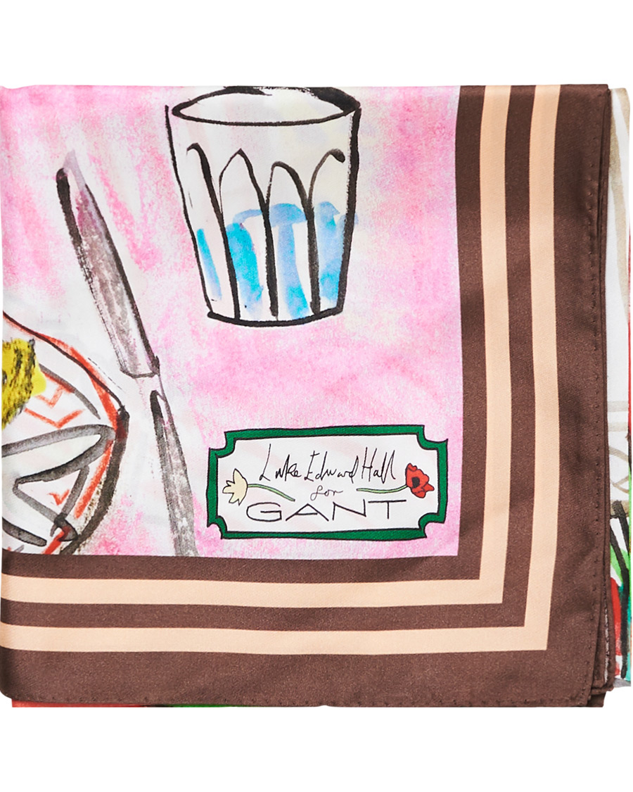 Herre | GANT Luke Edward Hall Silk Scarf Multi | GANT | Luke Edward Hall Silk Scarf Multi