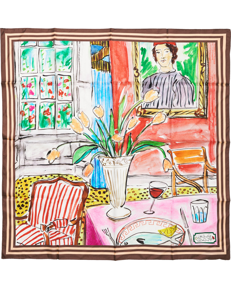 Herre | GANT Luke Edward Hall Silk Scarf Multi | GANT | Luke Edward Hall Silk Scarf Multi